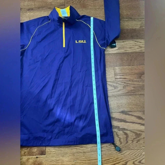 NWT!! RUSSELL- LSU Tigers Men's Windbreaker 1/4 Zip Jacket Sz M - Picture 8 of 8